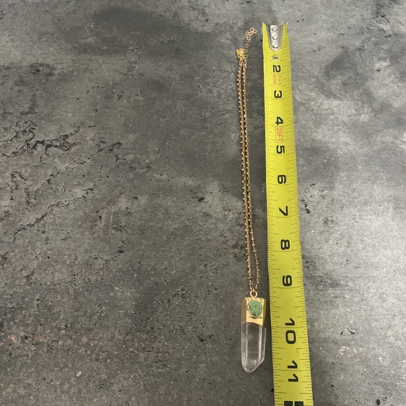 NWOT energy quartz with green turquoise stone - Picture 5 of 7